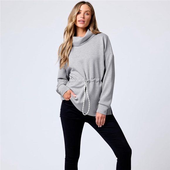 NEVER BEEN WORN!! ANRABESS Womens Turtleneck Lightweight Top with Drawstring - Picture 7 of 8